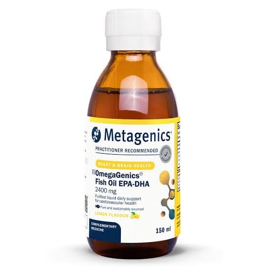 OmegaGenics Fish Oil EPA-DHA 2400 mg (Lemon Flavor)